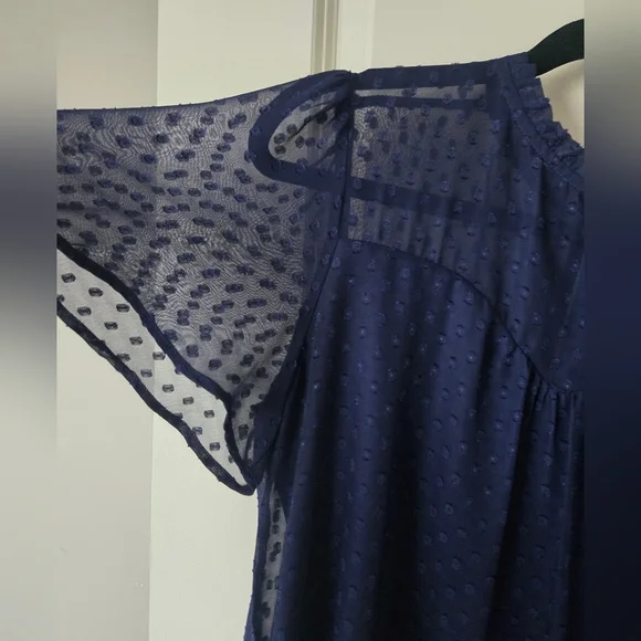 Faith and Joy Navy Blue Blouse - Picture 2 of 6